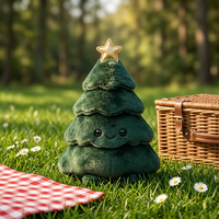 Fabricant de jouets en peluche de Noël OEM ODM sur mesure, peluche à poils courts pour arbre de Noël, cadeau de fêtes