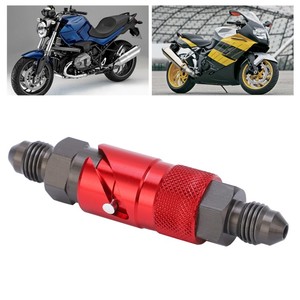 Bremsleitung Schnell verschluss Adapter Aluminium legierung Anschluss für Öl Kraftstoff Flüssigkeit Schlauch Rot - Product Image 6