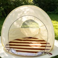 Tente de plage portable à montage rapide, tente de camping extérieure spacieuse pour 3-4 personnes, protection solaire, imperméable, tente pliable portable