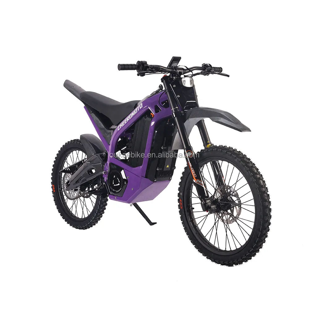 2024 74V 30ah Off-Road Elektrische Crossmotor Ultra Worden 12500 Met Enduro Fiets Off-Road Elektrische Motorfiets En Bafang Middenaandrijving Motor