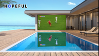 Écran de cinéma maison, piscine, jardin, affichage LED grand écran pour les jeux de football, tableau de scores, étanche, pour les fêtes en plein air, mur vidéo