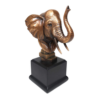 Statue de trophée d'éléphant en résine Weivista, sculpture d'art abstrait