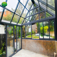 Pergola bioclimatique extérieure en alliage d'aluminium avec couverture électrique, design moderne, pour véranda murale en verre
