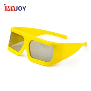 ABS plastic yellow linear polarization 4d 5d 6d 7d motion cinema glasses for sale