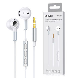 Fabrika Toptan Beyaz 3.5mm Kulak İçi Kablolu Stereo Kulaklık Mikrofonlu ENC Gürültü Engelleme 1.2M Kablolu - Product Image 6