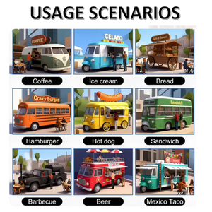 Remolque <span class=keywords><strong>de</strong></span> Comida Rápida Motorizado <span class=keywords><strong>de</strong></span> 5m con Fibra <span class=keywords><strong>de</strong></span> Vidrio y 220v, Carrito Móvil para Doner Kebab y Café, Ideal para Venta <span class=keywords><strong>de</strong></span> Snacks en la Calle - Product Image 4