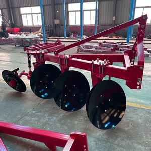 Arado de discos de 4 hileras, rojo, cultivador agrícola para labranza del suelo, uso agrícola - Product Image 2