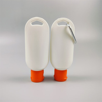 2025 Vente chaude Portable Lavage Des Mains Liquide Savon Conteneur Vide Désinfectant Pour Les Mains 50ml Mini Bouteille En Plastique avec Flip Top Cap