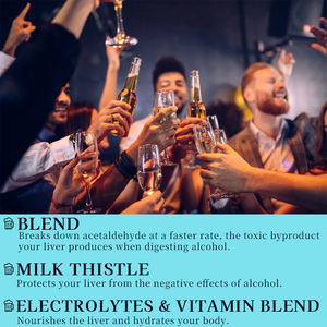 Bâtonnet de gelée de haute qualité pour soulager la gueule de bois, nourrir le foie et l'estomac, emballage portable, avec mélange de vitamines, produits de santé détoxifiants - Product Image 3