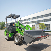 Livraison gratuite de Chine 4WD Nouveau Dumper électrique Mini chargeur électrique à piles Petit chargeur hydraulique sur pneus avant