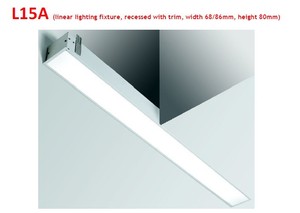 Grille <strong>Light</strong> L15A Fixture Track Suspended Diffus Ceiling Recessed Office <strong>Fitting</strong> Hanging <strong>Lights</strong> Supermarket LED Linear <strong>Light</strong> - Product Image 2