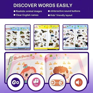 หนังสือคำศัพท์ภาษาอังกฤษสำหรับเด็กวัยเตาะแตะ 2-6 ปี หนังสือเรียนรู้สำหรับเด็<span class=keywords><strong>ก</strong></span>เล็ก 300+ <span class=keywords><strong>คำ</strong></span> หนังสือเสียงพูดได้แบบโต้ตอบสำหรับเด็<span class=keywords><strong>ก</strong></span> - Product Image 4