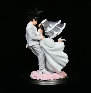 Figurine de scène de mariage DBZ, 31-33cm, avec son <span class=keywords><strong>Goku</strong></span> et <span class=keywords><strong>Chichi</strong></span>, en plastique, figurine en PVC, jouet, poupée - Product Image 2