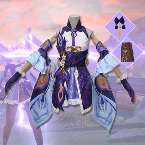 ชุดคอสเพลย์ <span class=keywords><strong>Genshin</strong></span> <span class=keywords><strong>Impact</strong></span> <span class=keywords><strong>Keqing</strong></span> จาก <span class=keywords><strong>Genshin</strong></span> Qing ชุดฮาโลวีนแบบเต็มชุดวิกคอสเพลย์อนิเมะเครื่องแต่งกายผู้หญิง - Product Image 4