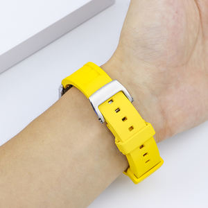 Nouveau bracelet en caoutchouc Fluoro 20mm pour <span class=keywords><strong>Omegaswatch</strong></span> bande de sport à dégagement rapide étanche montre intelligente accessoires mode bracelet de montre - Product Image 5