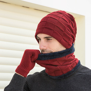 Diseñador versión coreana invierno bufanda <span class=keywords><strong>de</strong></span> felpa sombrero hombres mujeres invierno tejido <span class=keywords><strong>lana</strong></span> pulóver <span class=keywords><strong>orejeras</strong></span> ciclismo a prueba <span class=keywords><strong>de</strong></span> viento sombrero impreso - Product Image 5