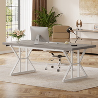Table de bureau en bois de style moderne à taille personnalisée Bureau d'ordinateur en bois simple pour la maison, l'école ou l'extérieur
