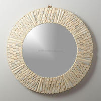 Antique élégant européen 1 Pc MDF planche meubles qualité os incrustation miroir extensible pour la maison Bar salon décor inde