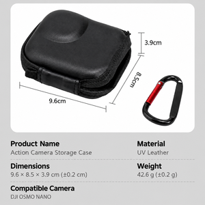 Estuche de transporte portátil de carcasa dura de PU para DJI Osmo Nano, bolsa de almacenamiento protectora a prueba de golpes para cámara, para viajes al aire libre - Product Image 1
