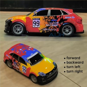 Coche de Control Remoto Deportivo 2.4G con Luces de Colores, Carcasa de PVC, Escala 1/18, Coche de Carreras RC, Juguetes de Derrape de Alta Velocidad - Product Image 5