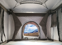 Carpa de Techo para Auto, Carpa de Techo Rígida de ABS para 3 Personas, para Excursiones al Aire Libre