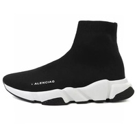 Chaussures chaussettes Paris, chaussettes montantes tricotées, bottines élastiques de marque B, baskets décontractées, chaussures pour femmes, chaussures pour hommes