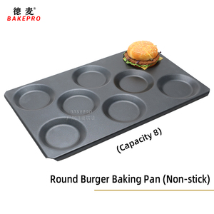 Bandeja para Hornear Hamburguesas <span class=keywords><strong>de</strong></span> Aluminio Antiadherente y Ecológica HB-15Y4 <span class=keywords><strong>de</strong></span> 40 mm <span class=keywords><strong>de</strong></span> Grosor con 15 Moldes Consecutivos para <span class=keywords><strong>Pan</strong></span> y Moldes Largos para Pasteles - Product Image 2