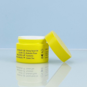 <b>Empty</b> Cosmetics Packaging Silk-screen Printing 30g 50g Matte Blue pink Round Opal White Glass <b>Jar</b> With Silver Cap - Product Image 6