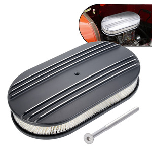 Conjunto de filtro de aire ovalado universal de 15 pulgadas con tornillos para uso automotriz - Product Image 2