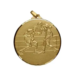 Free Sample Casting Boxing Medals And Medallions For Your Sporting Event Custom Soft Enamel Zincl Alloy Martial Medal
