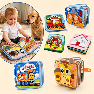 Libro Sensorial de Historias Bíblicas para Niños Pequeños, Libro de Actividades de <span class=keywords><strong>Fieltro</strong></span> Suave, Desmontable, Interactivo, Montessori, Juguete Sensorial, Libro de <span class=keywords><strong>Fieltro</strong></span> Personalizado OEM - Product Image 4