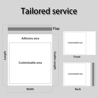 Enveloppe à bulles personnalisée avec impression en héliogravure, auto-adhésive, antichoc, pour l'emballage de vêtements