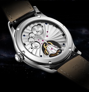 OEM Custom Starry Sky Tourbillon <b>Watch</b>, Stainless Steel <b>Case</b>, Business Style Men's Mechanical Wristwatch - Product Image 6