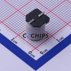 Condensateur électrolytique hybride solide-liquide en aluminium SMD EEHZA1H470P, D8xL10.2mm 47uF 20% 50V 1.8A-100kHz - Product Image 2