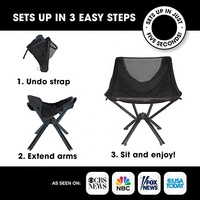 Chaise portable Polar Everest installation facile accessoires de camping randonnée légère chaises de camping chaise pliante compacte pour adultes
