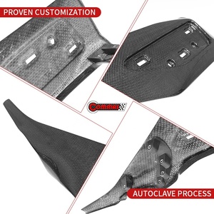 Caja de Almacenamiento para Consola Central de Fibra de Carbono Seca Estilo OEM para Ferrari SF90, Tapa de Consola de Reposabrazos Preimpregnada Real, Mejora Interior - Product Image 3