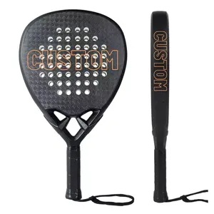 Padel Raquet Carbon Fiber Tennis Paddle Racket Soft EVA Professional Carbon Fiber Padel Rackets Paddles