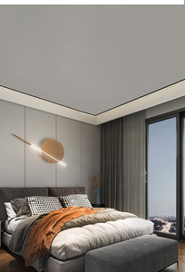 Perfil de Tira <span class=keywords><strong>LED</strong></span> Empotrada en el Techo con Efecto de Sombra para Interiores de Hoteles y Apartamentos, Moderno, de Aluminio con Acabado Mate, 48.2x35.2mm - Product Image 3