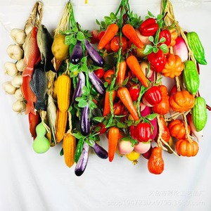 Simulazione artificiale stringa di frutta e verdura fattoria mais pepe rosso aglio cipolla di arachidi decorazione del ristorante dell'hotel - Product Image 2