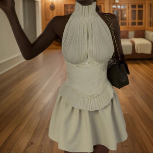 Nouvelle Collection Été : Jupe Courte Taille Haute Style Hepburn Français, Modèle Gâteau Haut de Gamme pour Femme, Tendance Européenne et Américaine - Product Image 2