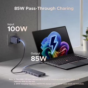 แท่นวางอุปกรณ์ UGREEN Triple <span class=keywords><strong>4K</strong></span> Docking Station 12 in 1 รองรับ 4K60Hz <span class=keywords><strong>HDMI</strong></span> SD/TF RJ45 ช่องเสียบ 3.5 มม. USB3.2 Gen2 ความเร็ว 10Gbps ฮับ USB สำหรับถ่ายโอนข้อมูล 1000Mbps Ethernet - Product Image 4