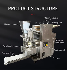 Automatic Empanada Momo <b>Dumpling</b> Samosa Making <b>Machine</b> Food Grade Stainless Steel 70 Pcs/Min Capacity 110V/220V/380V Motor - Product Image 6