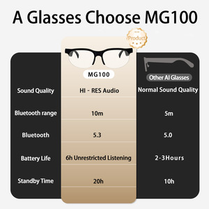 Gafas de Audio Inteligentes MG100, Gafas de Sol con Cambio de Color, Protección, Reproducción de Música, Respuesta a Llamadas, Auriculares de Conducción Ósea - Product Image 3