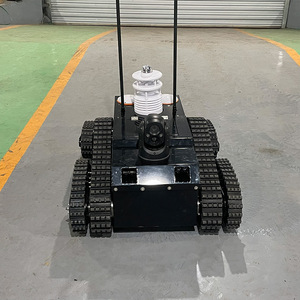 Robot de sécurité intérieur/extérieur avec surveillance vidéo, caméra 360°, LDS, SLAM, moteur DC, contrôlé par application, IP54, plastique noir - Product Image 3