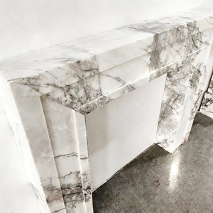 Mantel de Chimenea Moderno de Mármol Blanco, Mantel de Chimenea de Mármol para Villa, Mantel de Chimenea de Mármol de Lujo, Mantel de Chimenea Estilo Francés - Product Image 2