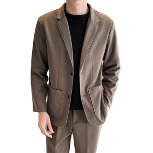 Costume en laine pour homme automne-hiver, style mature raffiné, manteau en laine épaisse pour homme, costume décontracté coréen - Product Image 1