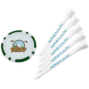 Tee de Golf con Logotipo Personalizado, Chip de Póker, 2, 3, 4 Pulgadas, Novedoso Accesorio Deportivo de Plástico para Práctica, Regalo Promocional, Obsequio Corporativo, Venta al por Mayor - Product Image 3