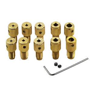 Matkap Chuck mil 775 Motor Mini pirinç matkap kelepçe Chuck biyel M8-2/2.3/3.17/5mm pirinç mil çekirdek anahtarı vida seti ile - Product Image 5