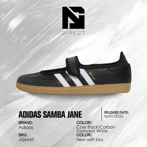 Adidas Wmns Samba Jane 'black White Gum' Chaussures tendance pour filles, baskets décontractées de créateur pour femmes - Product Image 6