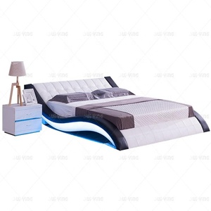 Italian Design Genuine Leather Modern LED <strong>Headboards</strong> for <strong>King</strong> <strong>Size</strong> <strong>Bed</strong> - Product Image 4